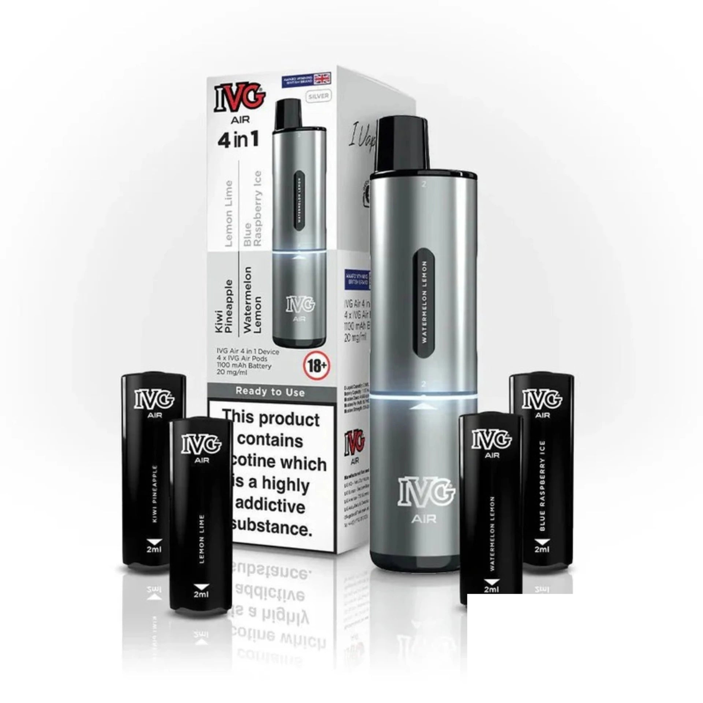 4 In 1 IVG Air 2400 Rechargeable Vape