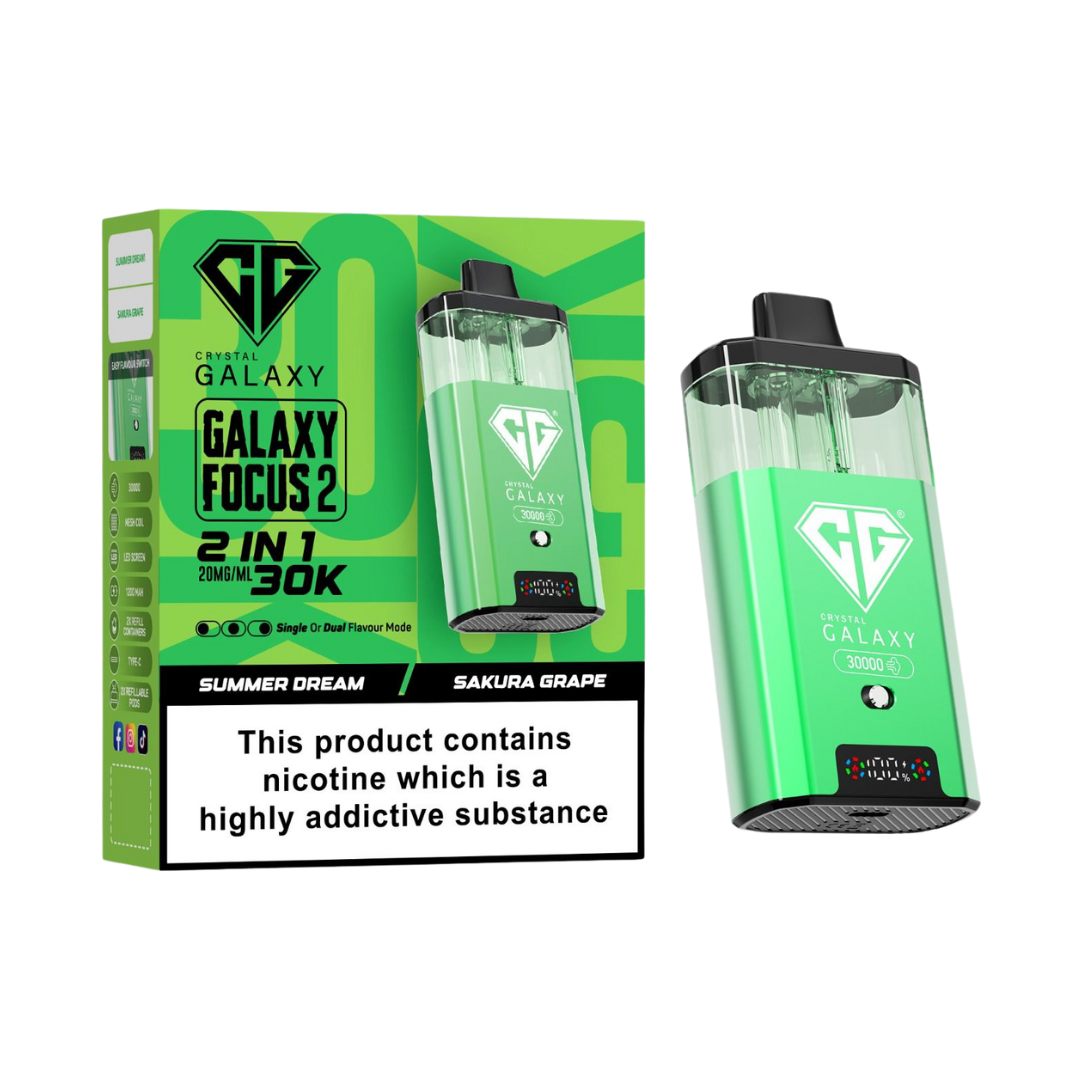 Crystal Galaxy Focus 2 – 30K Puffs  Pod Kit