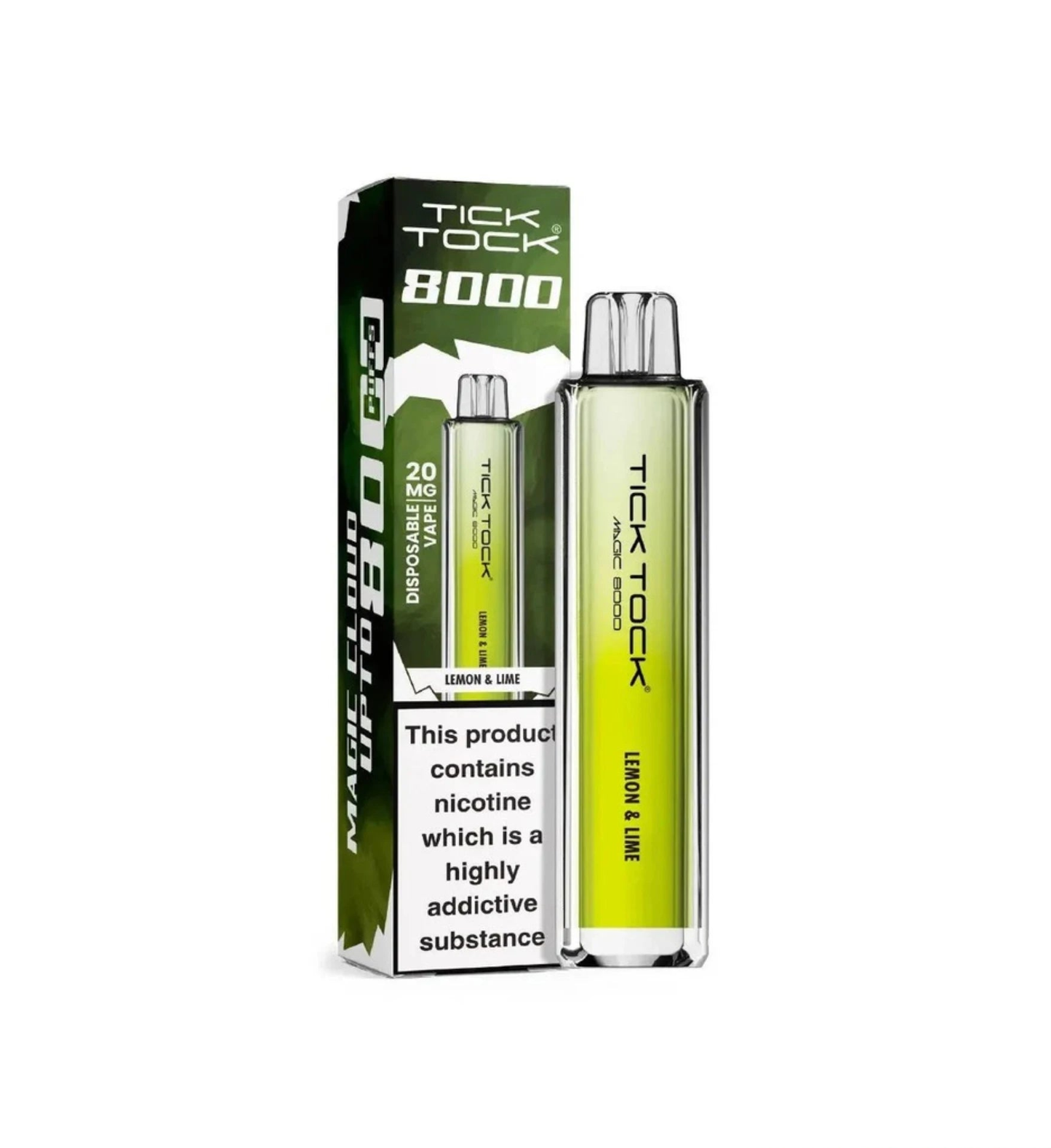 Tick Tock Magic 8000 Rechargeable Vape