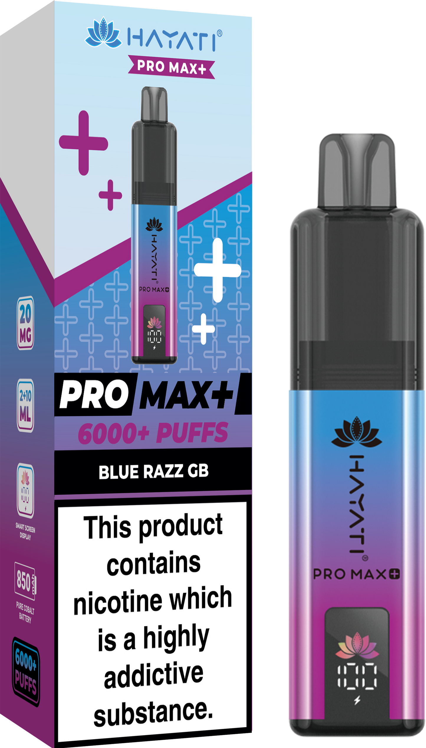 Buy Hayati Pro Max+ 6000 Disposable Vape Box of 10 - Bulk Vape Wholesale