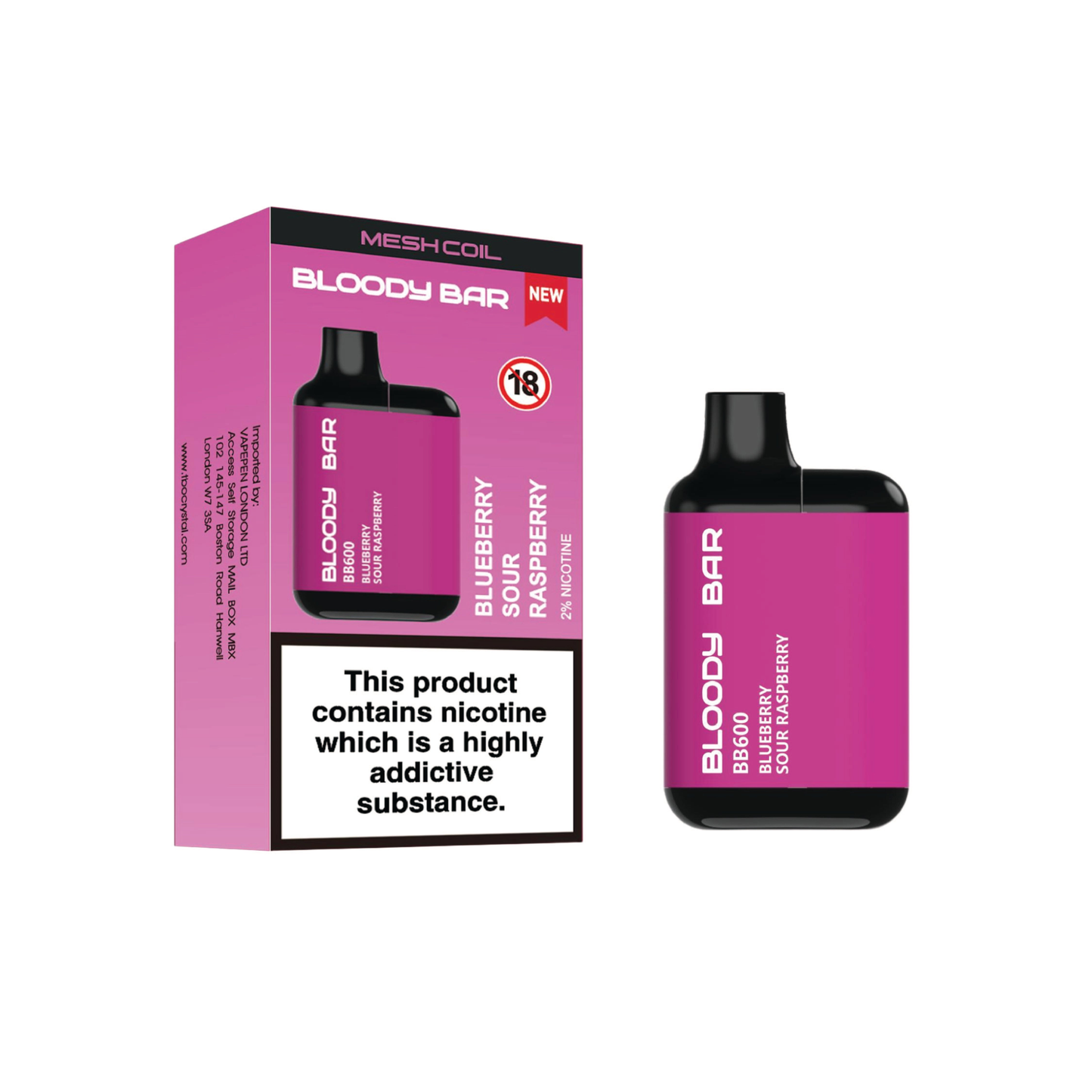 Bloody Bar BB600 Pre-filled Pod Kit