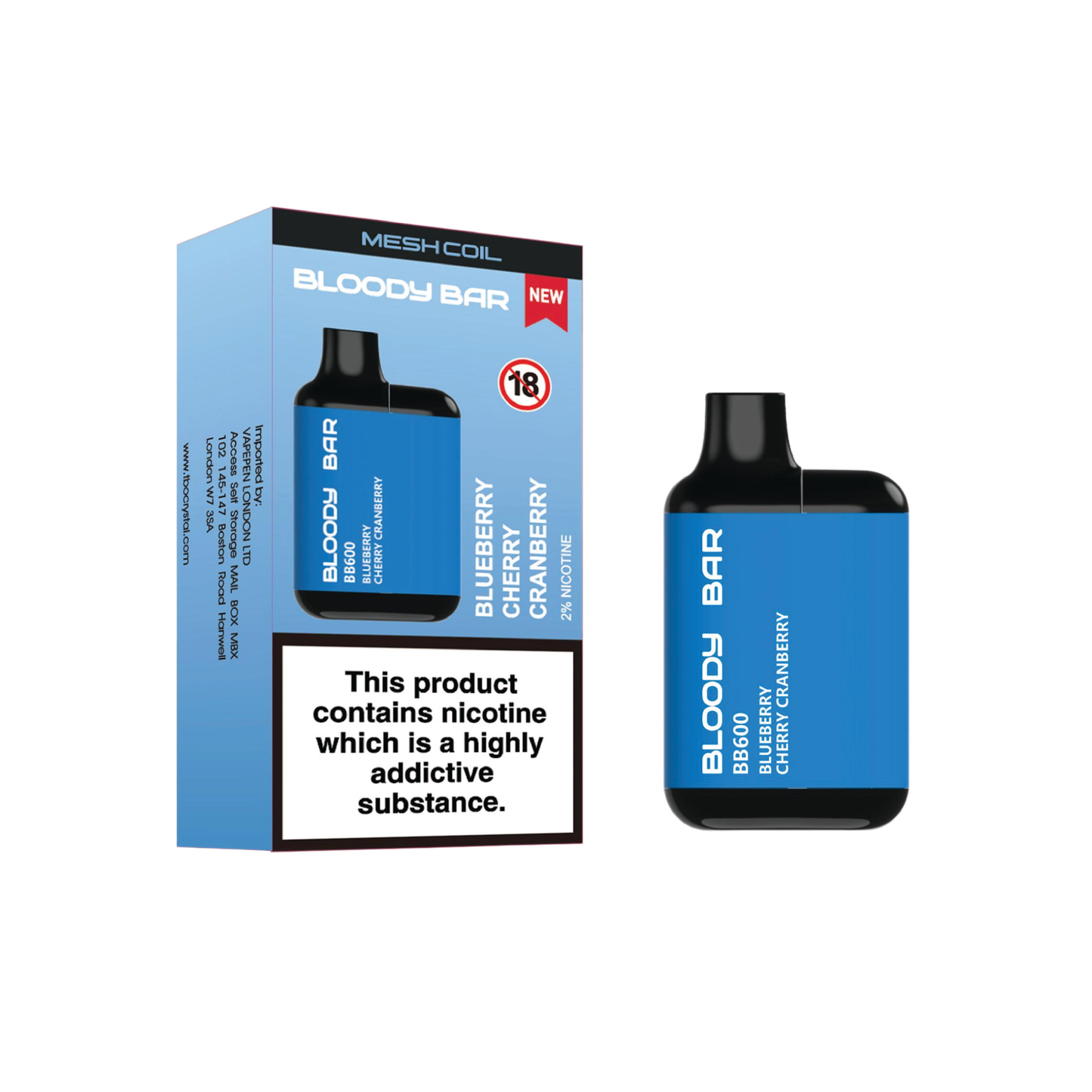 Bloody Bar BB600 Pre-filled Pod Kit