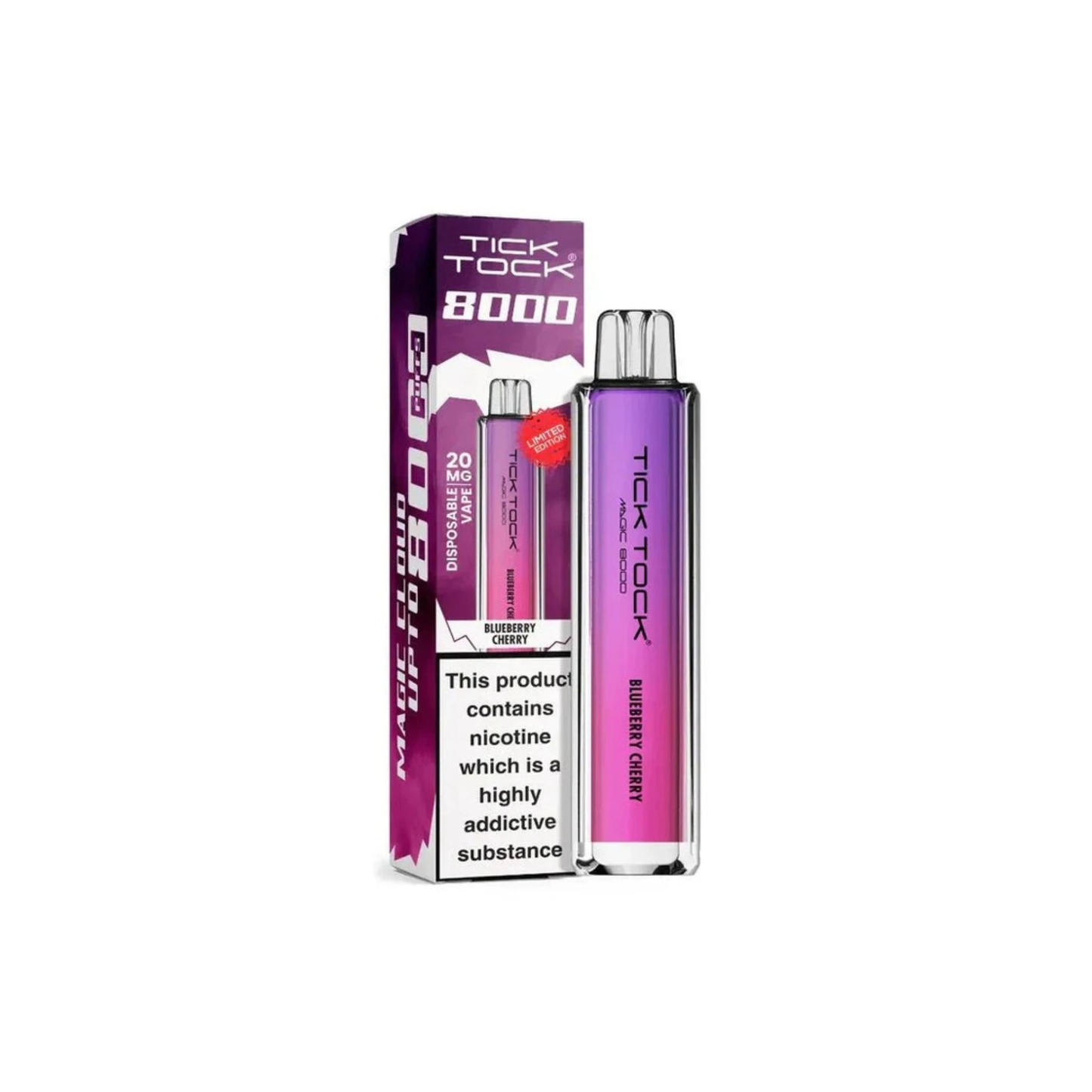 Tick Tock Magic 8000 Rechargeable Vape