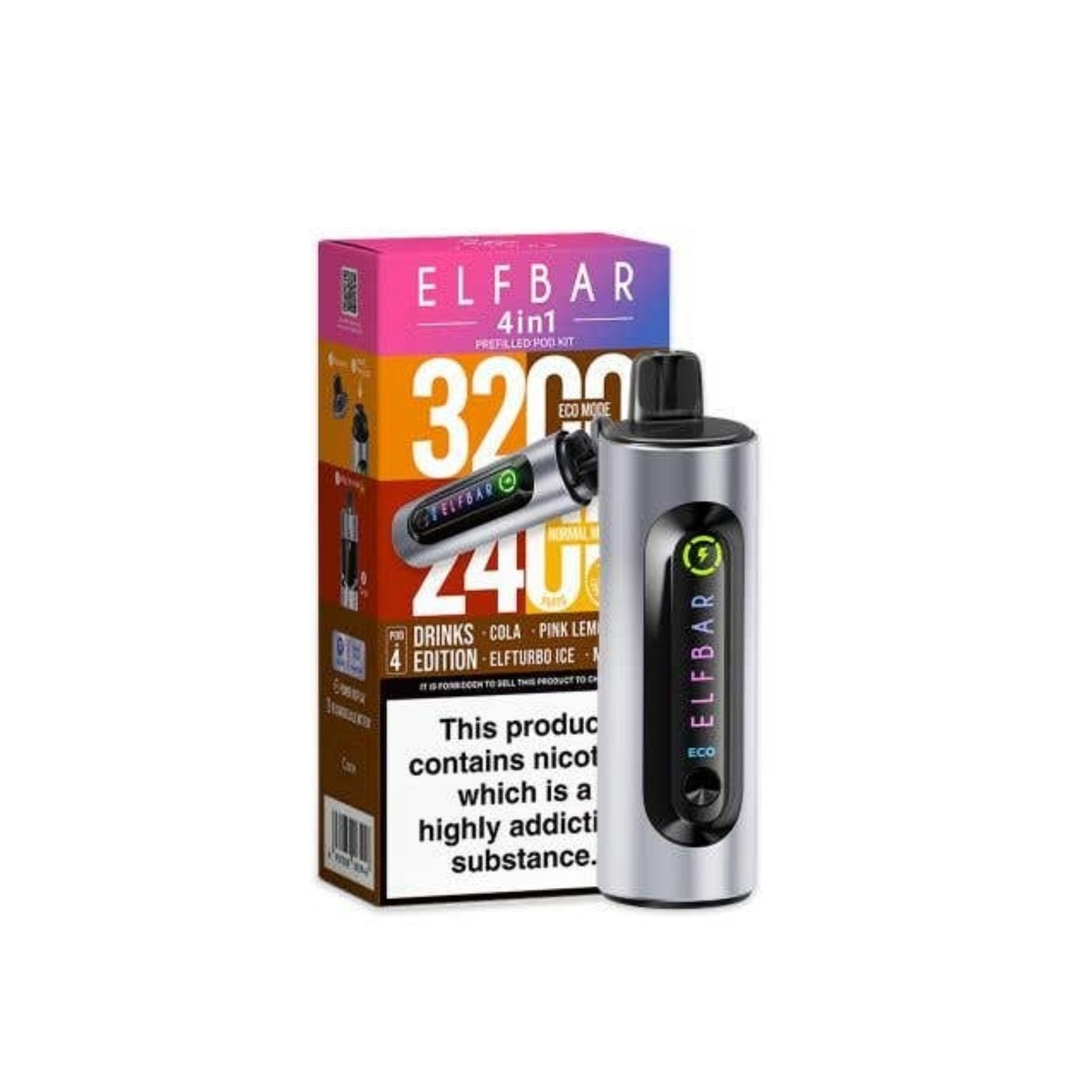 4 in 1 Elf Bar 3200 Rechargeable Vape