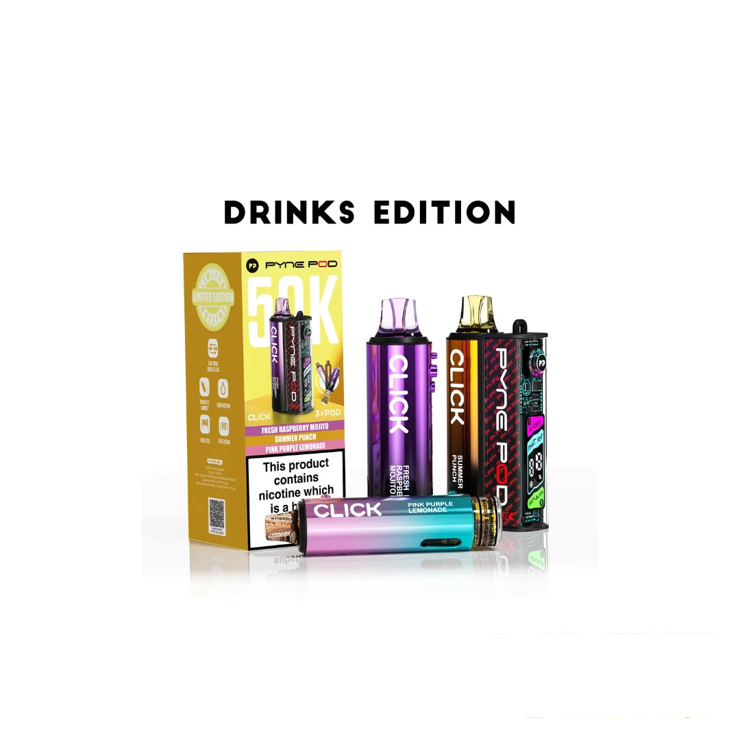 Pyne Pod Click 50K Puffs Vape Pod Kit 3 in 1 Flavor