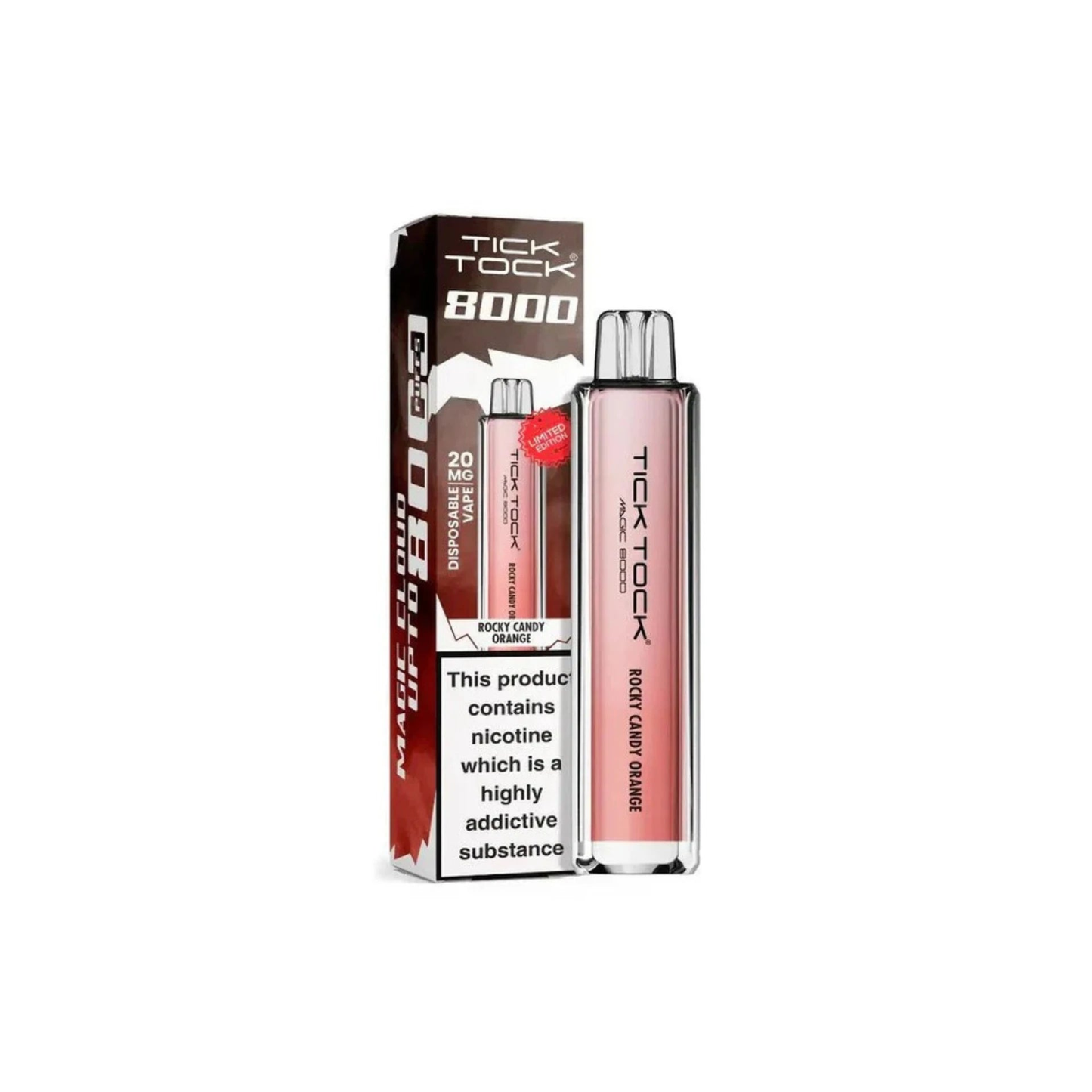 Tick Tock Magic 8000 Rechargeable Vape