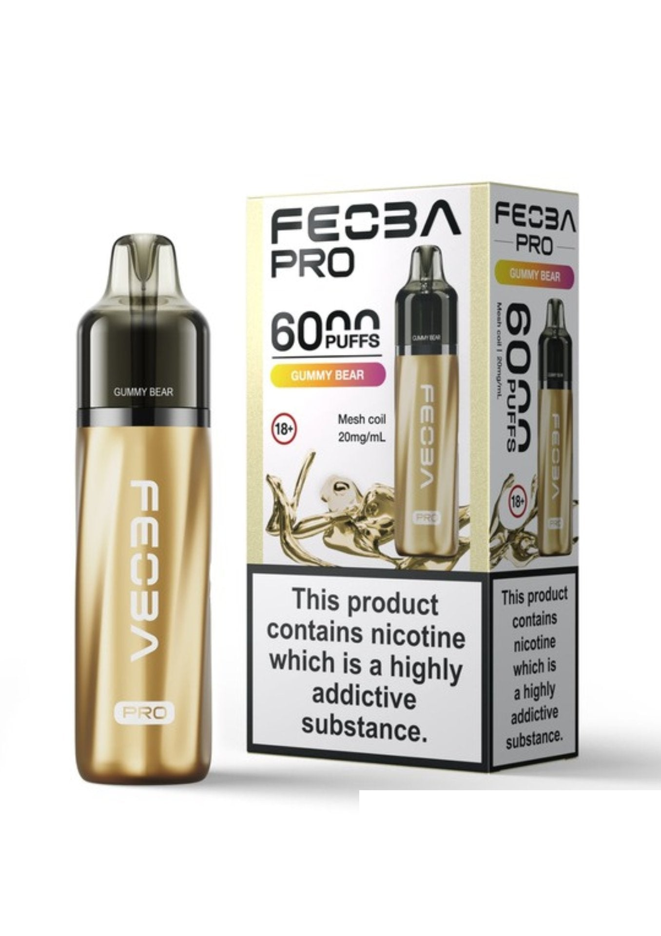 Feoba Pro 6000+ Puffs Rechargeable Vape