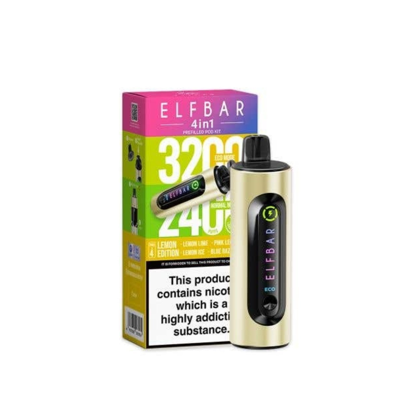 4 in 1 Elf Bar 3200 Rechargeable Vape