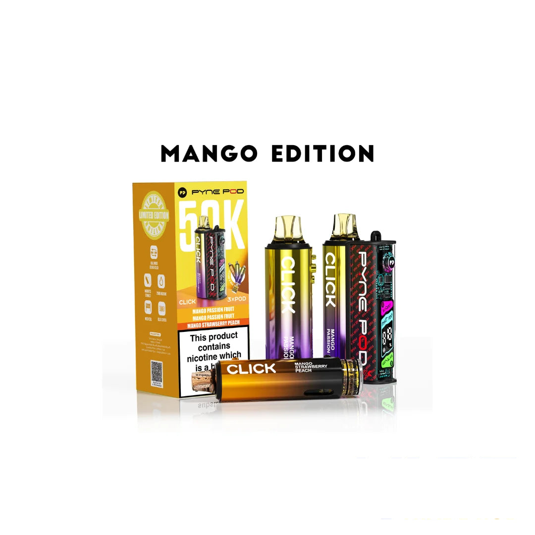 Pyne Pod Click 50K Puffs Vape Pod Kit 3 in 1 Flavor