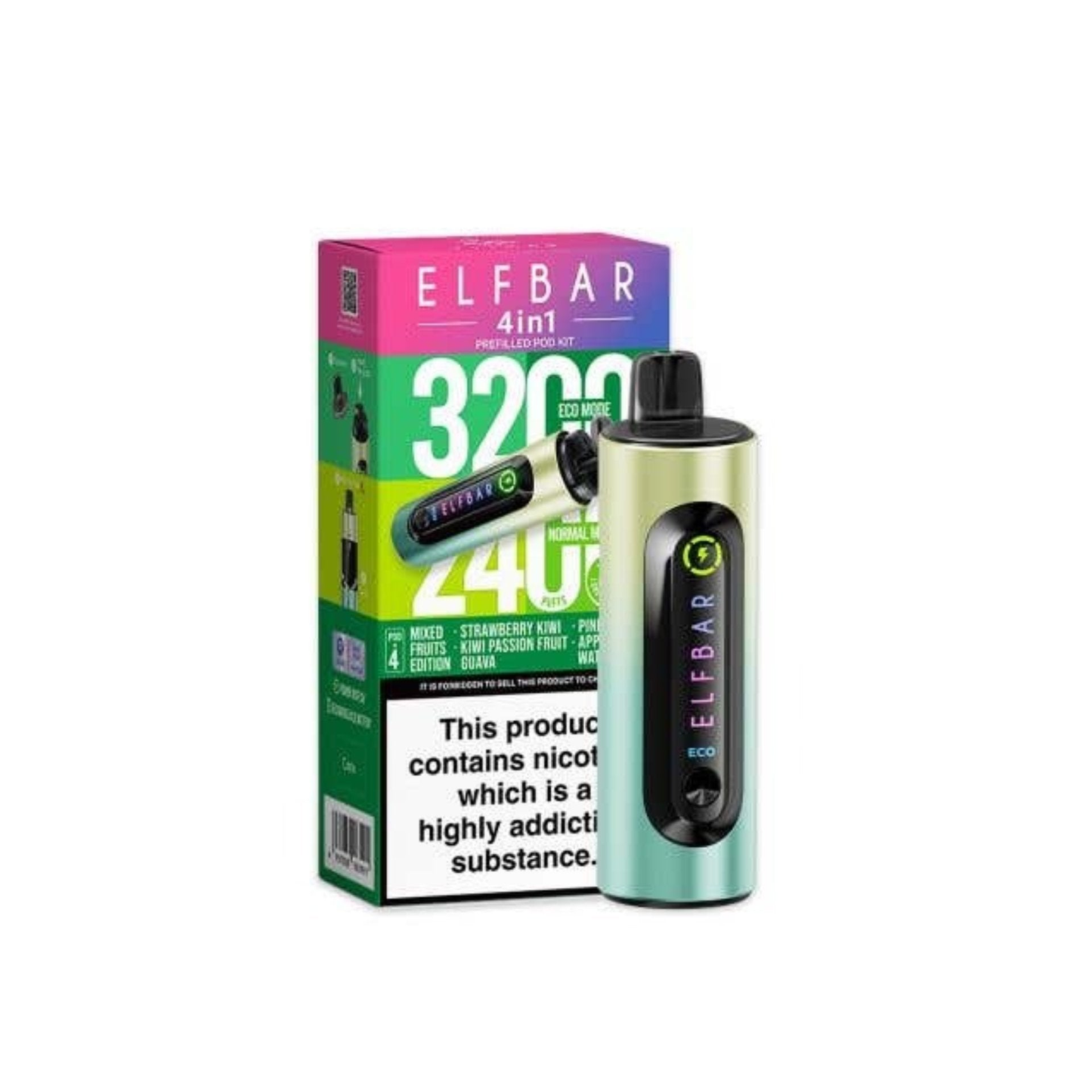 4 in 1 Elf Bar 3200 Rechargeable Vape