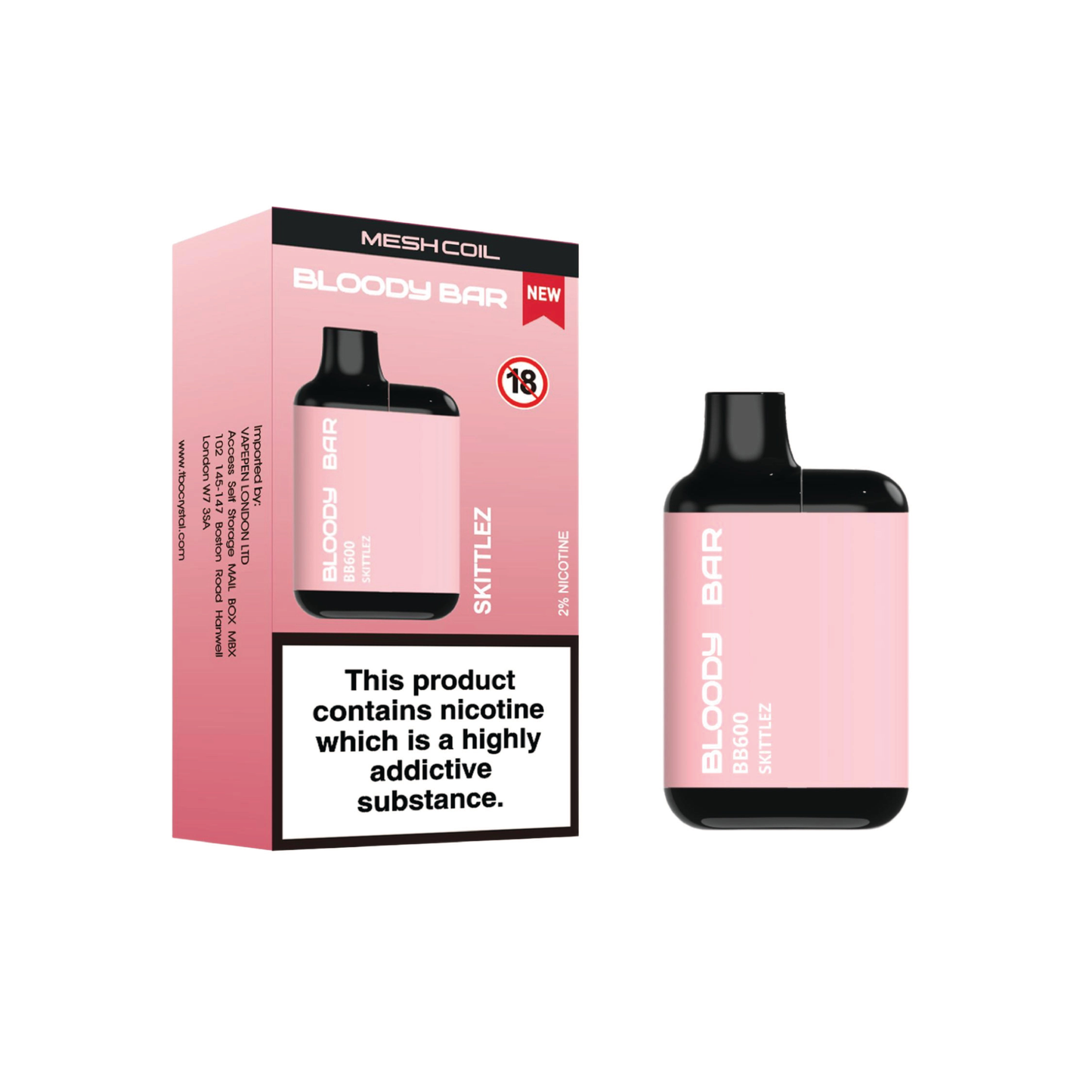 Bloody Bar BB600 Pre-filled Pod Kit