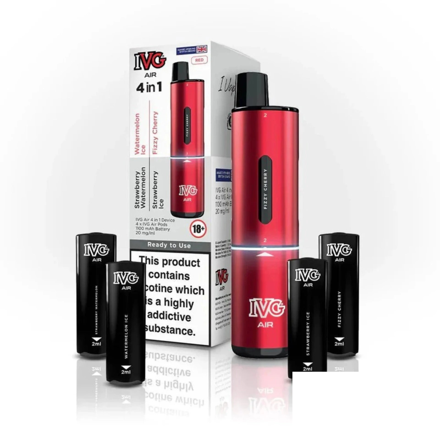 4 In 1 IVG Air 2400 Rechargeable Vape