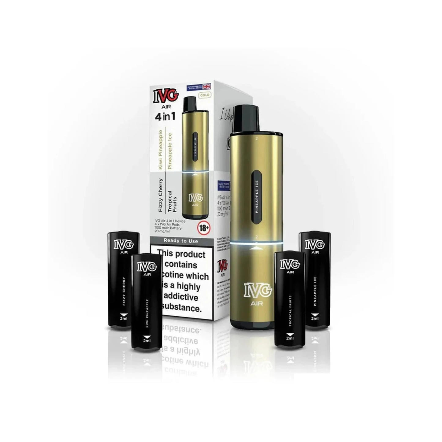 4 In 1 IVG Air 2400 Rechargeable Vape
