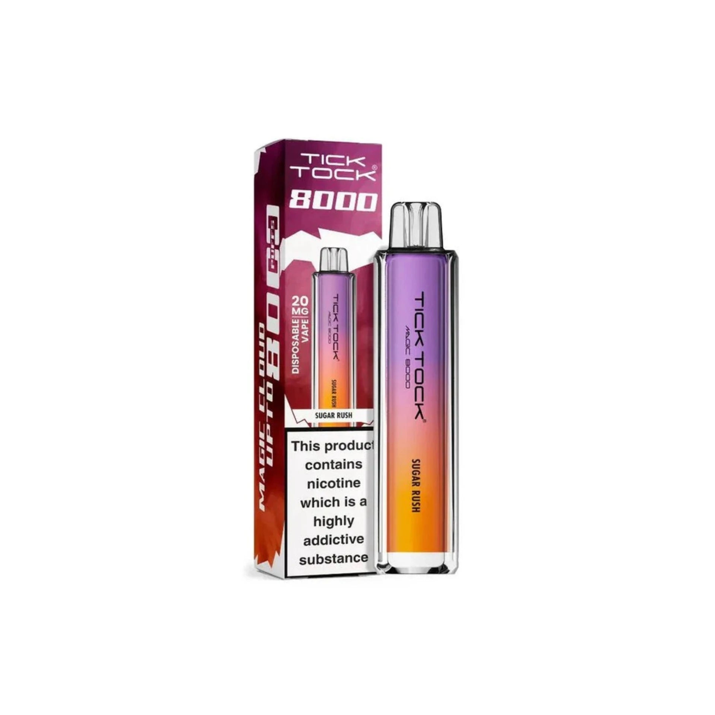 Tick Tock Magic 8000 Rechargeable Vape
