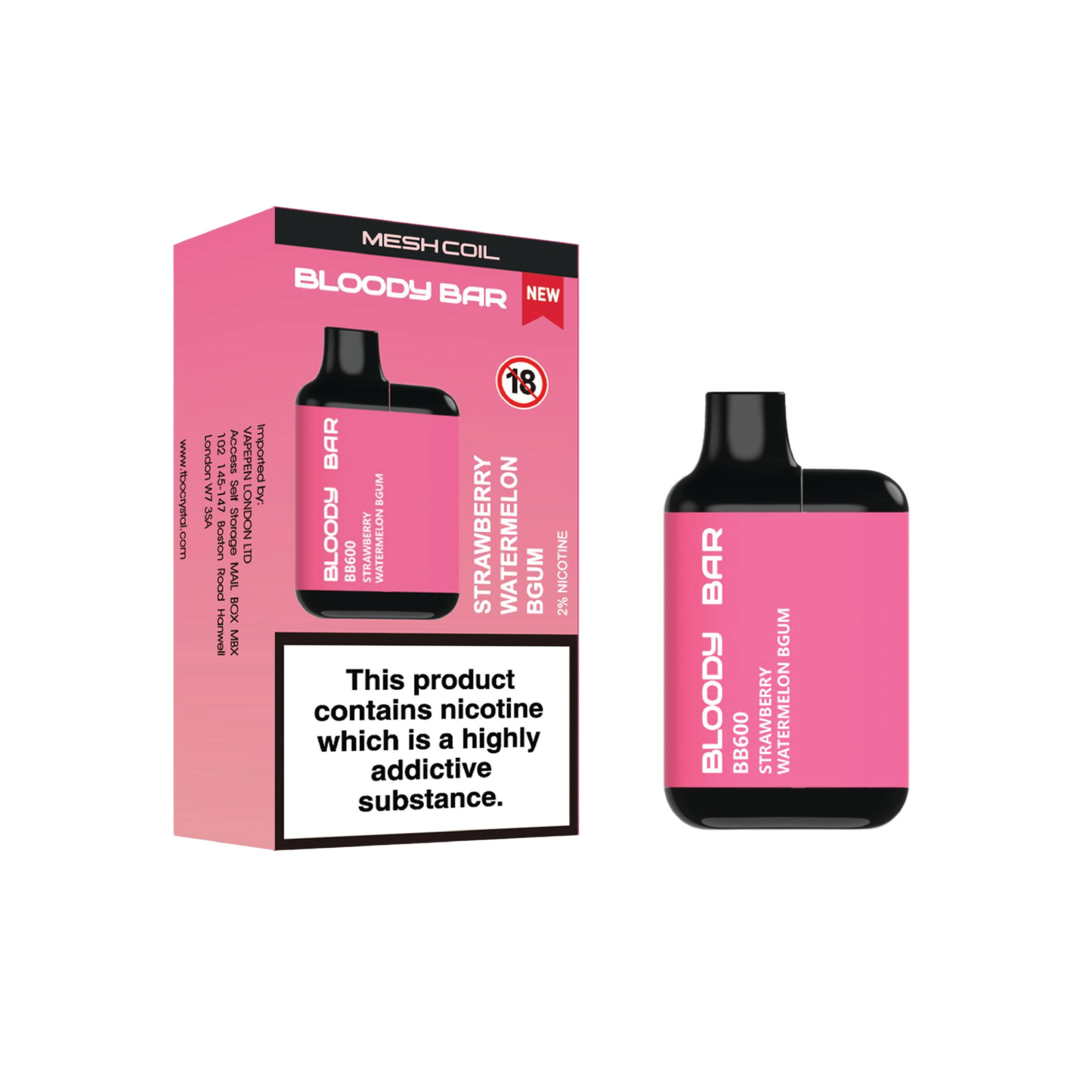 Bloody Bar BB600 Pre-filled Pod Kit