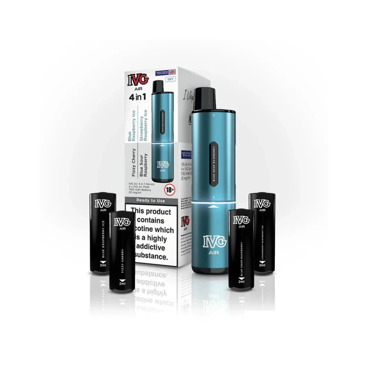 4 In 1 IVG Air 2400 Rechargeable Vape