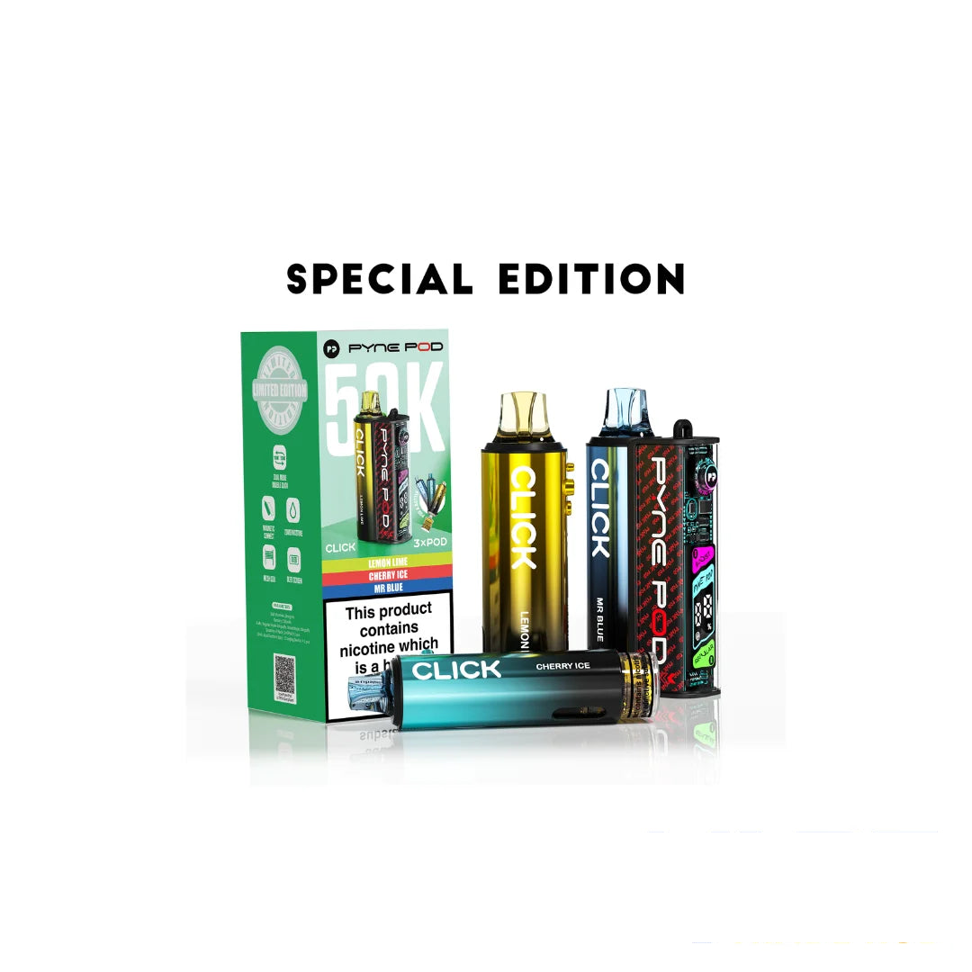 Pyne Pod Click 50K Puffs Vape Pod Kit 3 in 1 Flavor