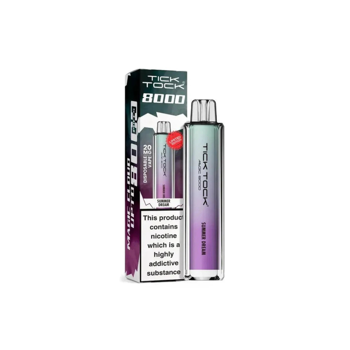 Tick Tock Magic 8000 Rechargeable Vape