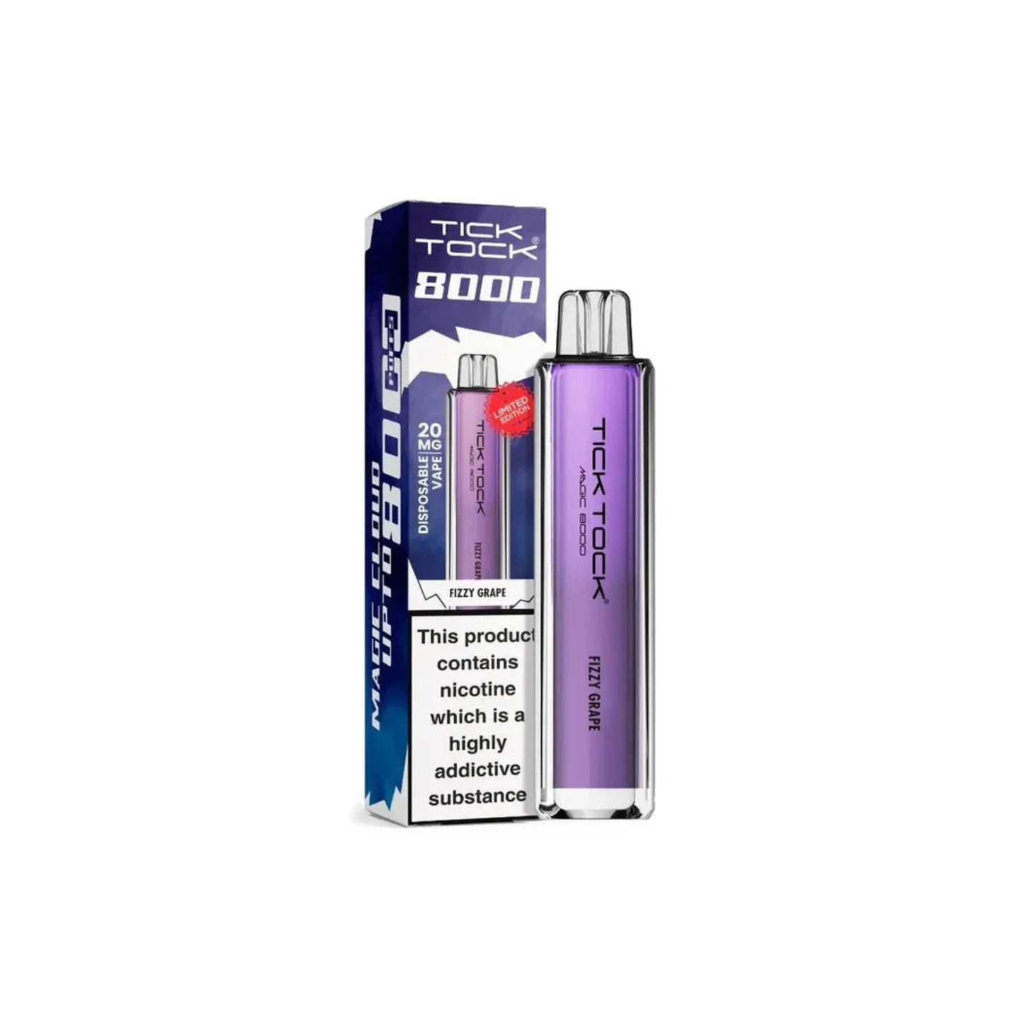 Tick Tock Magic 8000 Rechargeable Vape