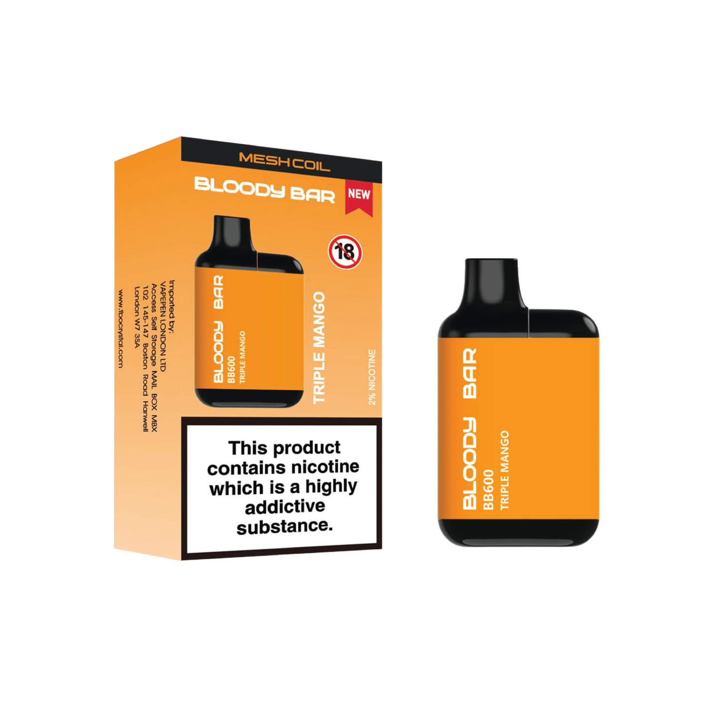 Bloody Bar BB600 Pre-filled Pod Kit