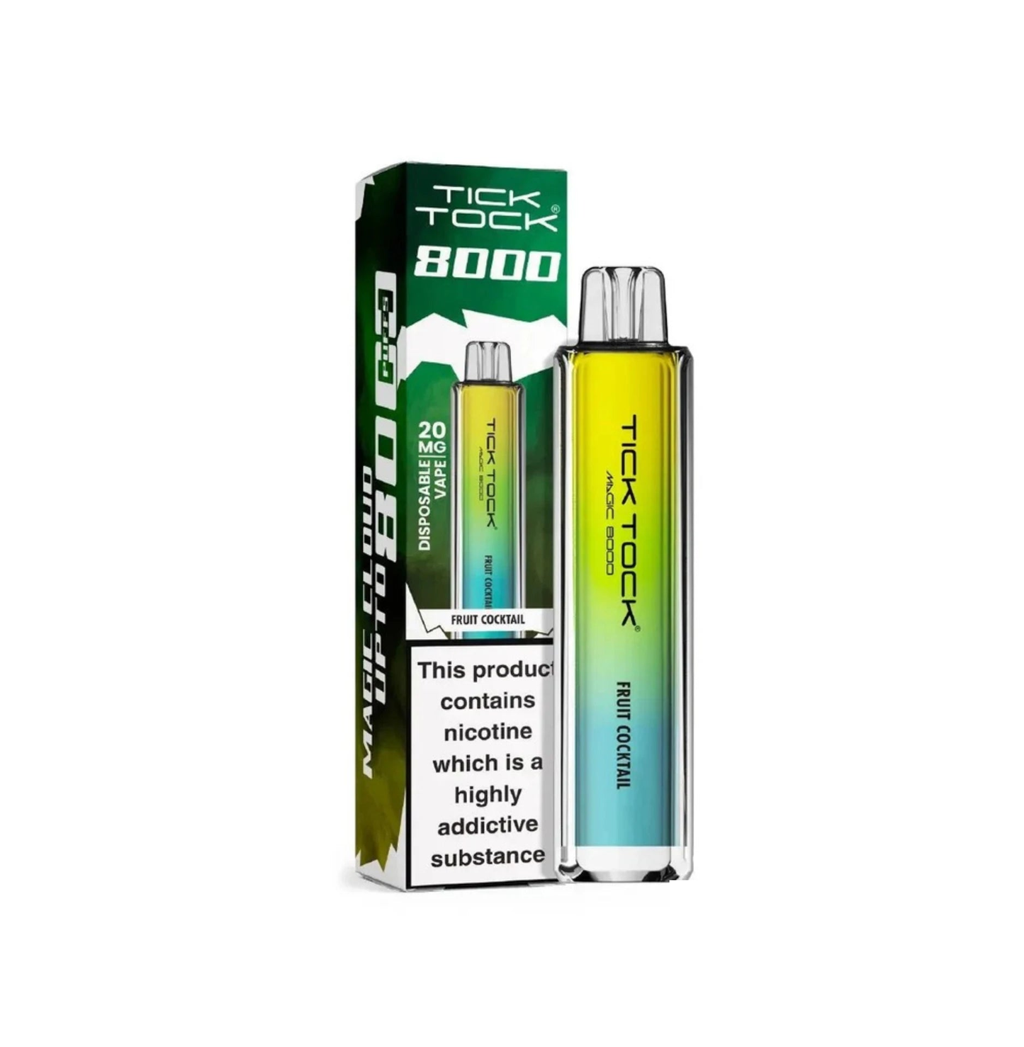 Tick Tock Magic 8000 Rechargeable Vape