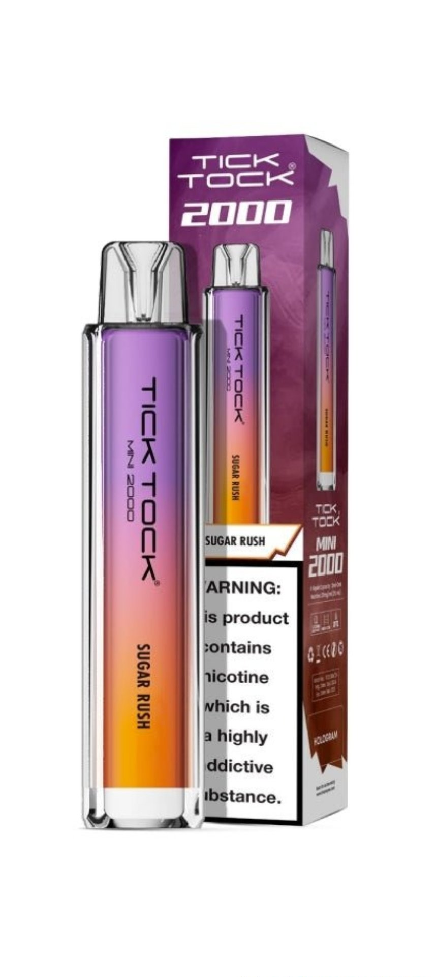 Tick Tock Mini 2k Rechargeable Vape