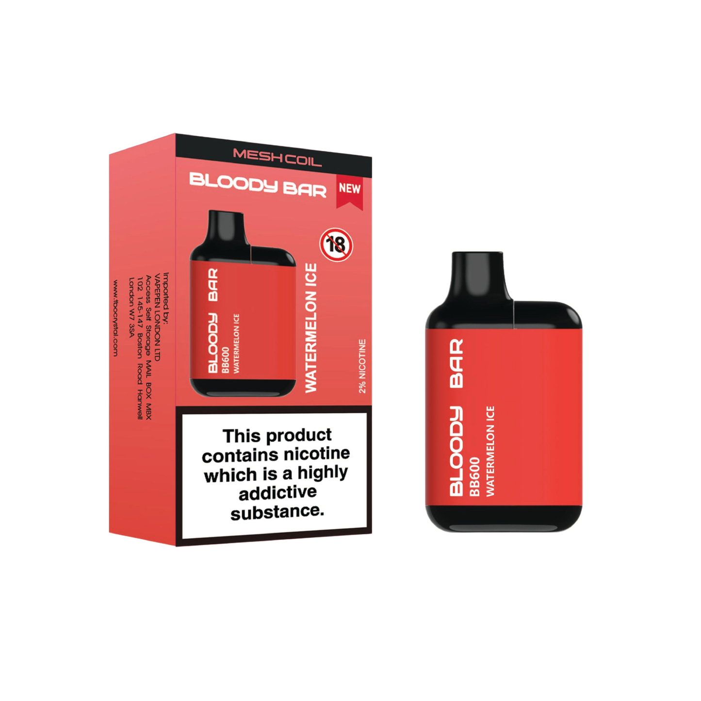 Bloody Bar BB600 Pre-filled Pod Kit