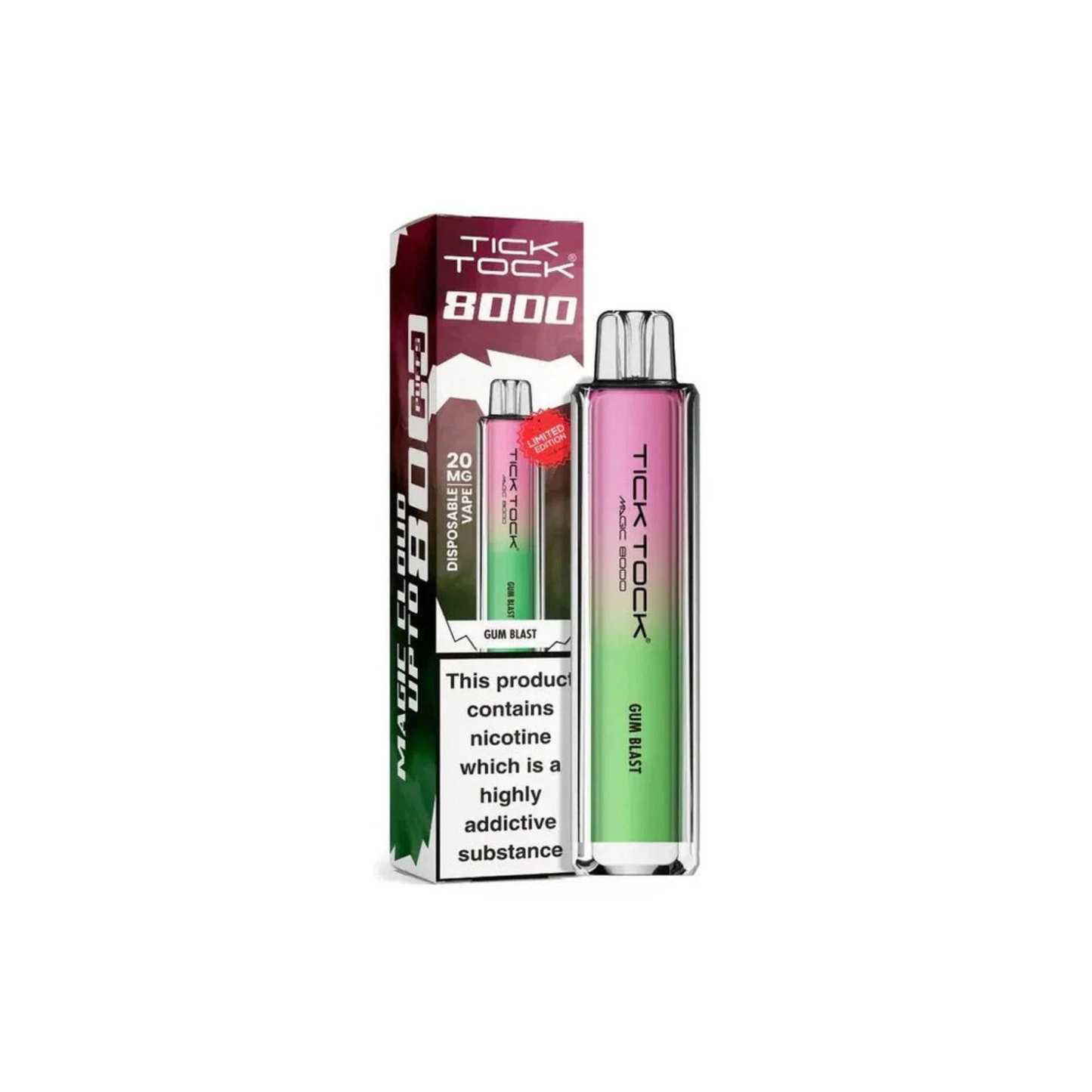 Tick Tock Magic 8000 Rechargeable Vape
