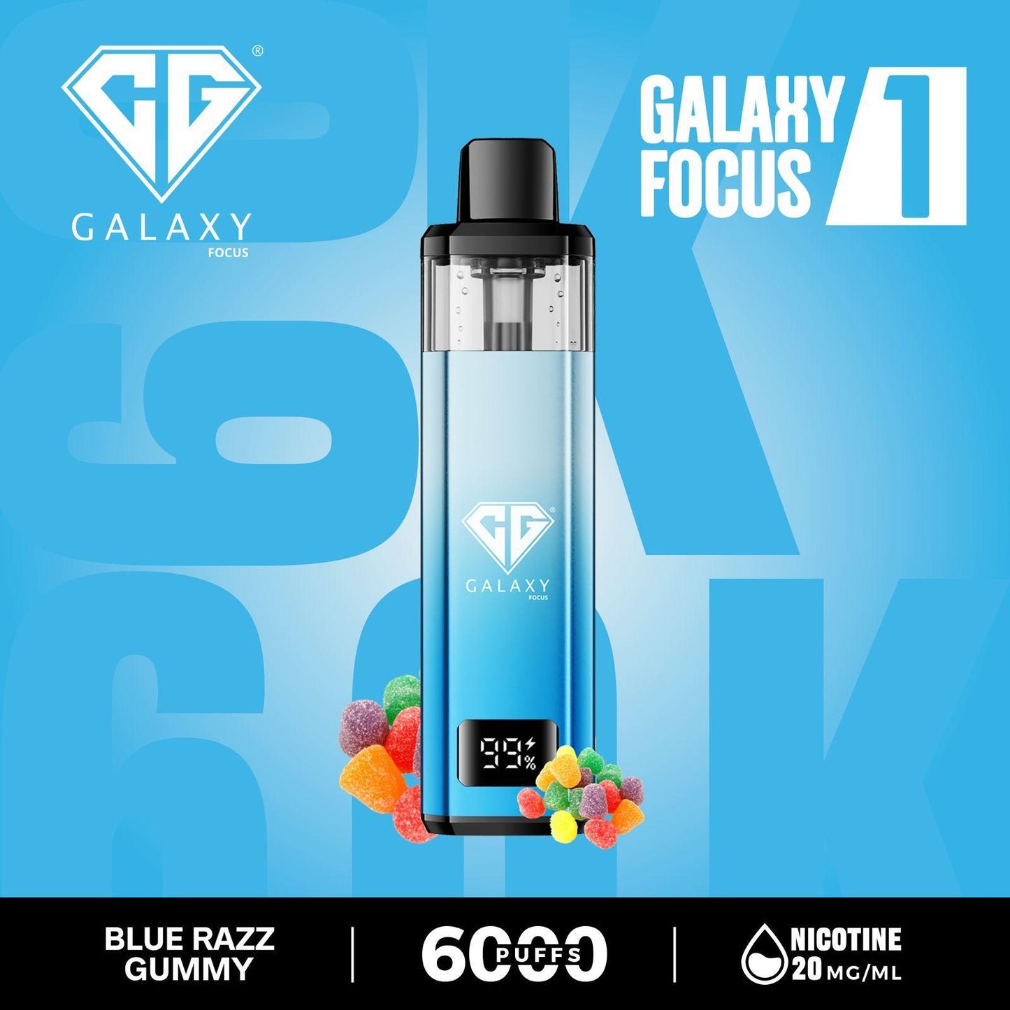 Crystal Galaxy Focus 1 6000 Puffs Pod Kit