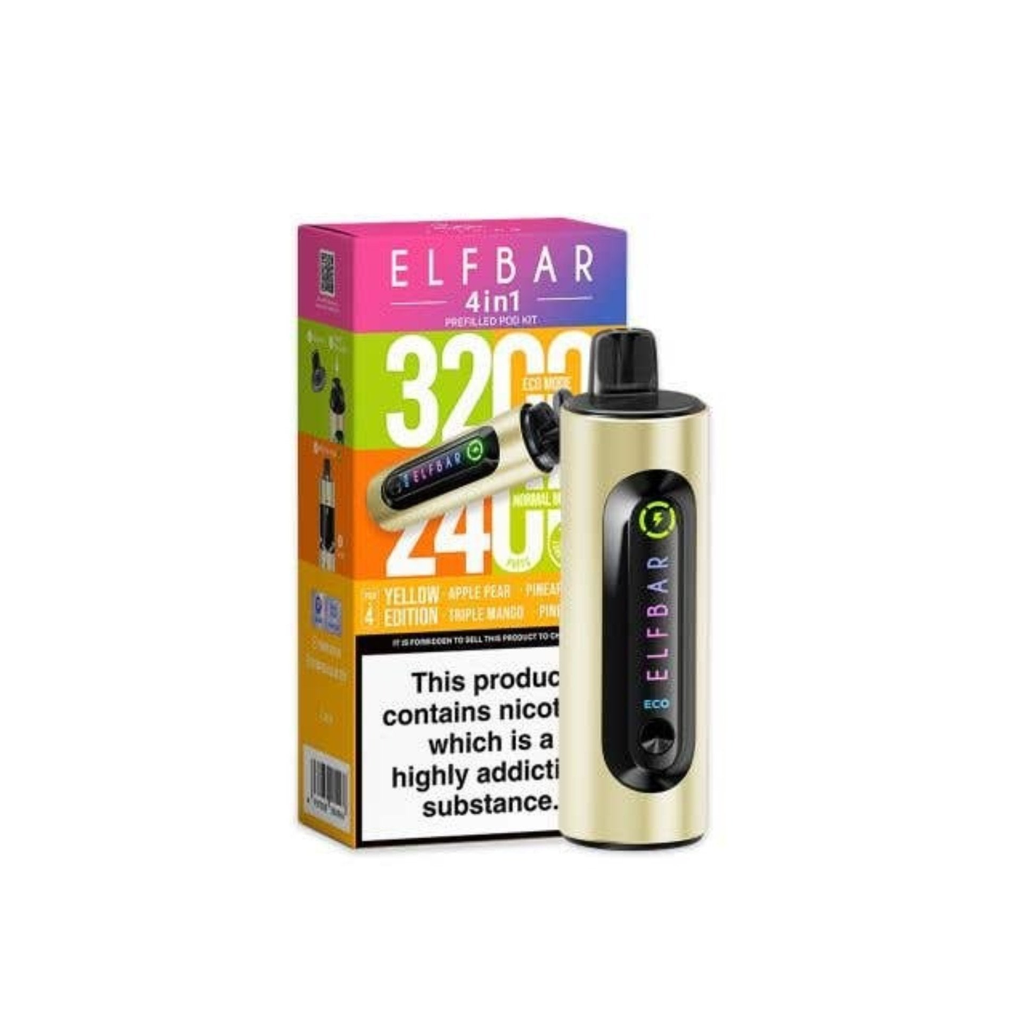 4 in 1 Elf Bar 3200 Rechargeable Vape