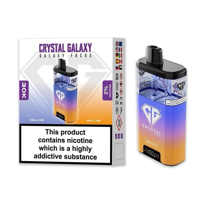 Buy Crystal Galaxy Focus 30k Disposable Vape Box of 5 - Bulk Vape Wholesale