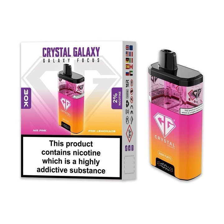 Buy Crystal Galaxy Focus 30k Disposable Vape Box of 5 - Bulk Vape Wholesale