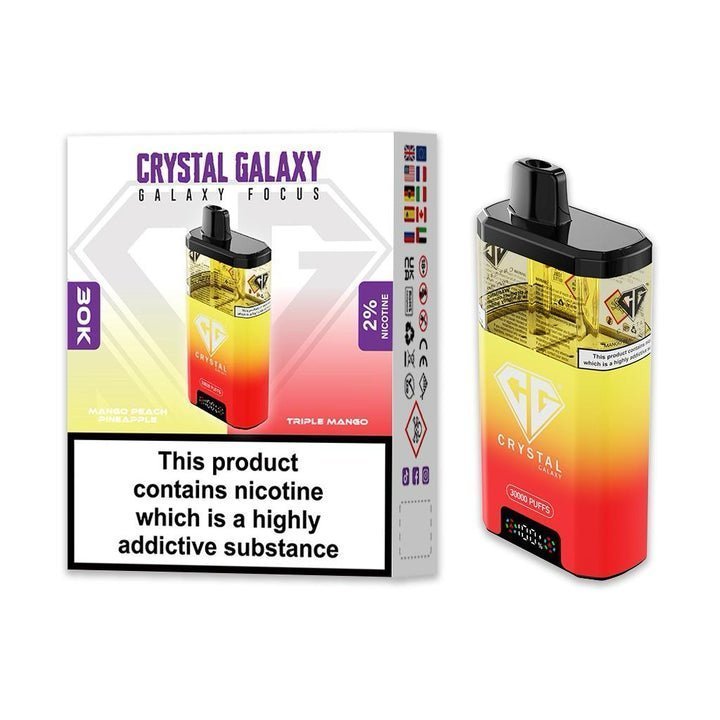 Buy Crystal Galaxy Focus 30k Disposable Vape Box of 5 - Bulk Vape Wholesale