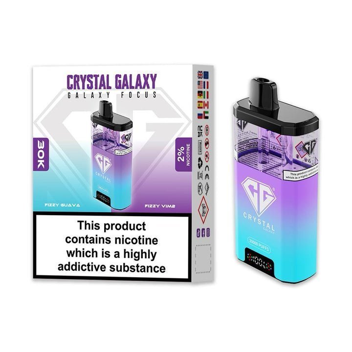Buy Crystal Galaxy Focus 30k Disposable Vape Box of 5 - Bulk Vape Wholesale