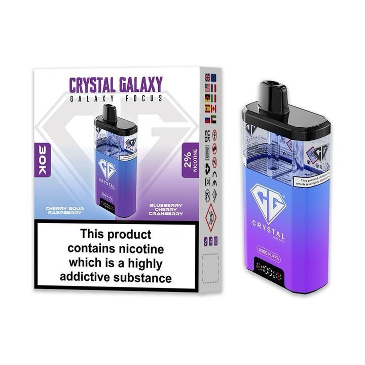 Buy Crystal Galaxy Focus 30k Disposable Vape Box of 5 - Bulk Vape Wholesale
